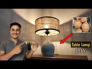 Make a Table Lamp at Home || Easy Home Decor DIY