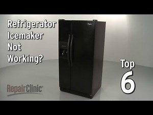 Kitchenaid Refrigerator Ice Maker Not Working | Solutions & Repair Parts | Repair Clinic