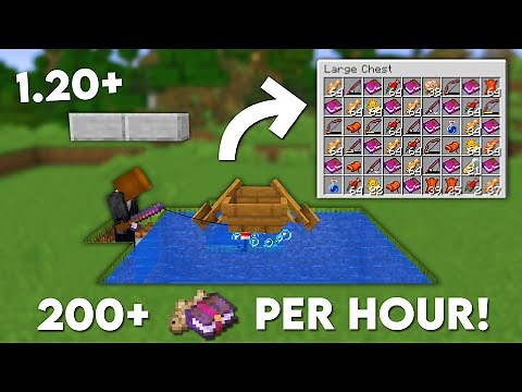 Minecraft EASIEST Fish Farm 1.20+ | AFK & Insane loot!