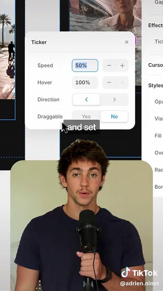 ✨This animation will instantly make your portfolio stand out. Built entirely in @Framer adds that premium, dynamic feel clients love. Just pick a template, customize your colors and text, then add the Ticker component. Publish your site, and boom, your interactive portfolio is live. Follow for more Design tutorials like this. #framer #webdesign #uidesign #portfolio #aianimation