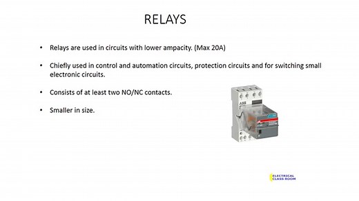 Top 5 important difference between contactor and relay