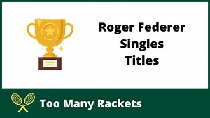 Roger Federer Singles Titles - Including 20 Grand Slams