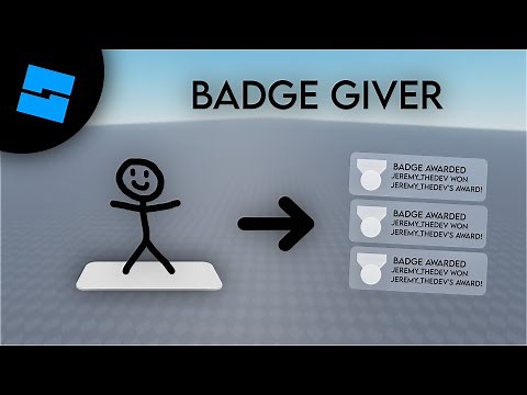 How to make a BADGE GIVER | ROBLOX STUDIO (2024)