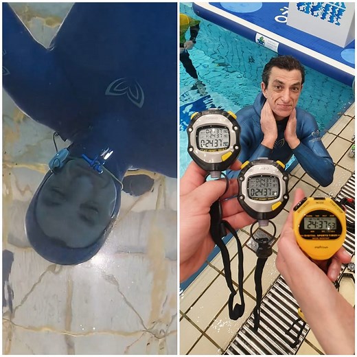 Holding his breath for an amazing 24 mins 37.36 secs, Croatia's Budimir Šobat trained for three years to achieve this extraordinary record | Guinness World Records
