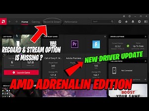 How to Fix AMD Radeon Software Record & Stream Option is Missing? (ANY VERSION) New Update 2022