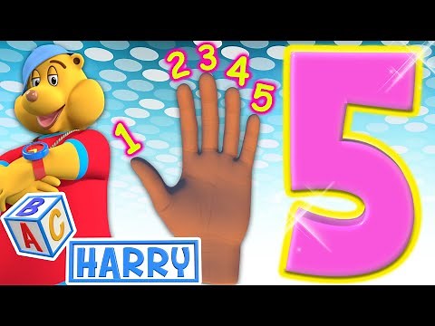 The Number 5 | Learn Counting | ABC Harry Nursery Rhymes & Kids Songs