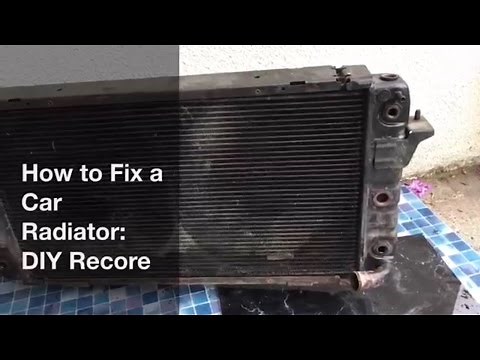 How to Fix a Radiator Leak. DIY Radiator Recore