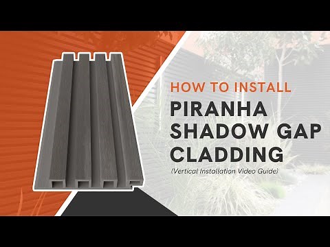 How to Install Slatted Composite Cladding (Vertical Installation) | The Piranha Shadow Gap Range