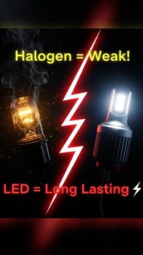 Halogen Bulbs Exposed: The Harsh Truth 🚨#HalogenBulbs #CarTips #MechanicAdvice #AutoRepair #CarHack