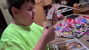 Conor loves doing things for other people. He is very helpful, thoughtful and generous. He gets soooo much joy from making lil gift bags for his classmates. ❤️ Proud of my lil monkey. | Autism Will Not Define My Son