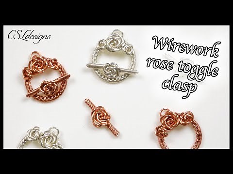Wirework rose toggle clasp