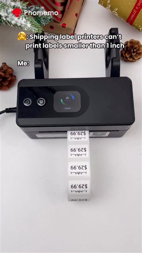 Phomemo on Instagram: "Other shipping label printers can’t print labels smaller than 1 inch, but Phomemo PM64D can!😍 Comment PM64D to get 🔗 🔍Phomemo PM64D Label Printer ✅Smaller & Smarter ✅Reprint your last label instantly ✅.78” - 4.3” Labels #phomemo #baking #labelprinter #labelmaker #smallbusiness"