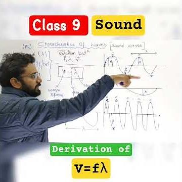 v = fλ Explained in 3 minutes 🔥 | Sound Physics Class 9 CBSE