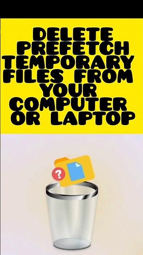 DELETE Prefetch Files in Windows for GOOD Speed