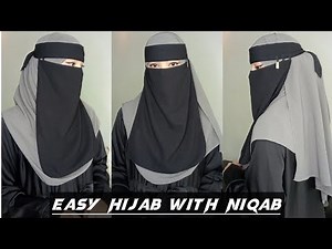Easy Hijab With Niqab Tutorial || Easy Hijab Style With Niqab || Ismi Nazish