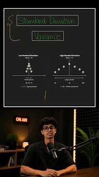 Difference between Standard Deviation and Variance #ai #datascience #machinelearning #programming