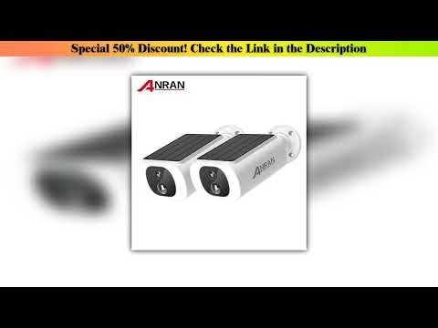 Review ANRAN 2/3/4 PCS Outdoor Wireless WIFI Camera 2.4G 3MP Battery Solar Security Camera Floodlig