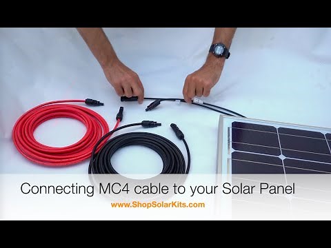 How To Connect MC4 Cable to Solar Panels