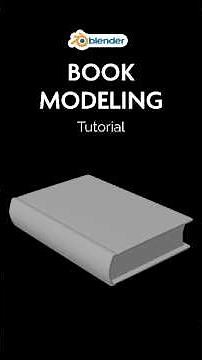 How to Model a Book in Blender | 3d modeling Tutorial #blender3dmodelling #blender3dmodel #blender