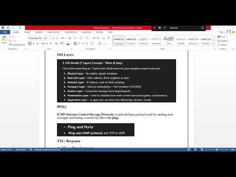Networking Basics Explained: TCP vs UDP, Ports, OSI Model, and PING