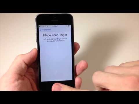 how to setup fingerprint on iphone 5