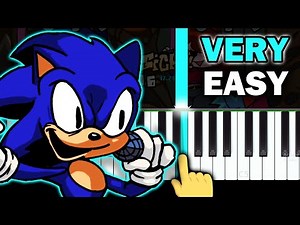 Faker - FNF vs SonicEXE - VERY EASY Piano tutorial