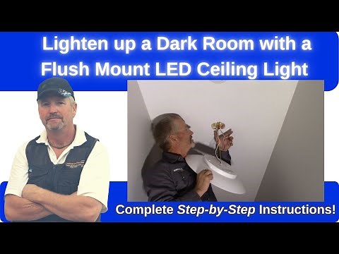 How to Install a Flush Mount LED Ceiling Light Fixture