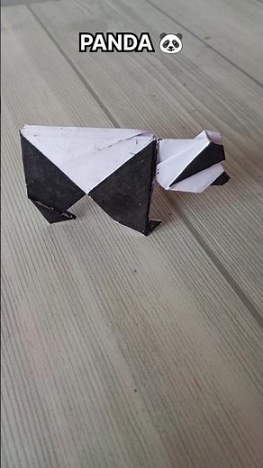 PANDA ORIGAMI| HOW TO MAKE PAPER PANDA CRAFT| ANIMAL| TUTORIAL| STEP BY STEP FOLD| ART