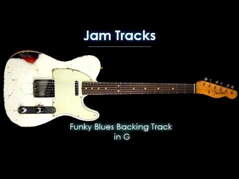 Funky Blues Guitar Backing Track in G