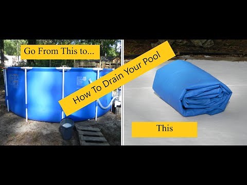 How To Drain - Siphon - Bail - Your Pool - Easy Way To Start Siphon