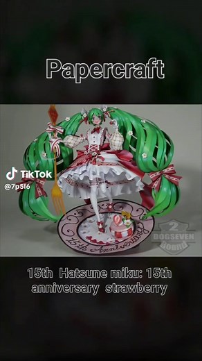Miku Hatsune 15th Anniversary Papercraft Tutorial