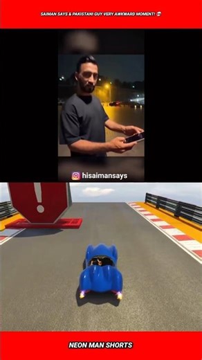 Saiman Says & Pakistani guy Very Awkward moment! 💀 #shorts