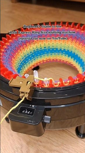 Knit with me, using my Addi Express King Size knitting machine🧶 Beginner's Guide tutorial out now!