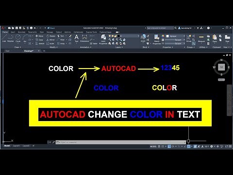 How to change text color in autoad | autocad text colour #autocad #autocadtext