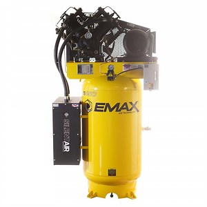EMAX Silent Air Industrial E450 Series 80 Gal. 175 psi 7.5 HP 31 CFM 3-Phase 230V 2-Stage Stationary Electric Air Compressor HSP07V080V3-230
