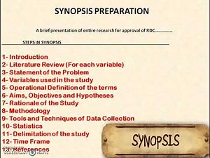 Steps in Synopsis Presentation
