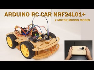 Arduino RC car using NRF24L01+ module with joystick