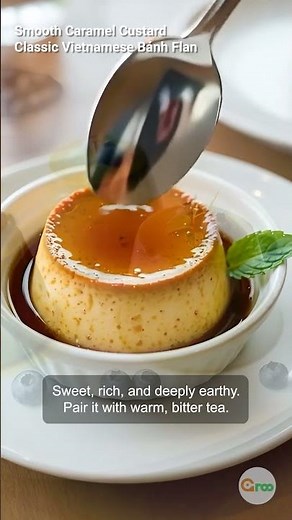 Smooth Caramel Custard: Classic Vietnamese Bánh Flan #vietnam #food