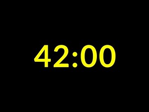 42 Minute Timer With [Beep Sound Effect]