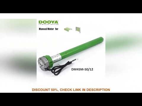 Dooya DM45M 50/12 Manual Tubular Motor for Motorized Rolling Shutter Door/Awning,Manual Control+Elec