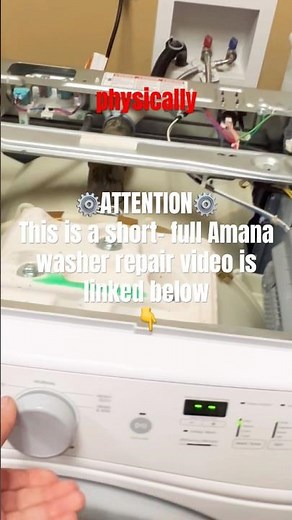Amana Washer Long Drain Failure - Hidden Blockage Found | Real Diagnostic Case (Appliance FixLab)