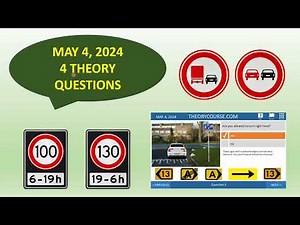 Theory questions - Driving in the Netherlands - Speed - Diversion - Overtaking