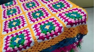 Beginner Free Crochet Square Pattern | Table Runner, Baby Blanket & Console Cloth Design