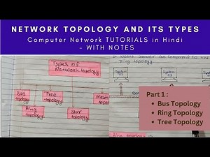 Lec 7 - Network topology and its types in computer network with diagram example | Part 1