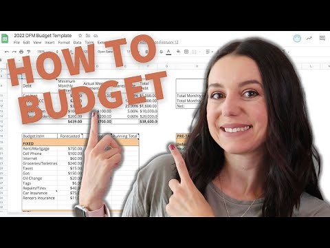Easy Budget Tutorial 2022 | Budgeting Spreadsheet Walkthrough