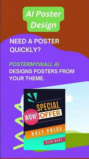 Design Stunning Posters Instantly with PosterMyWall AI!