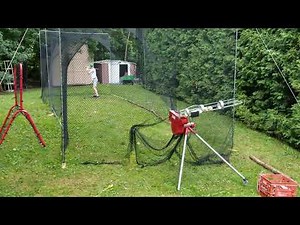 Batting Cage Clip with Heater Pitching Machine