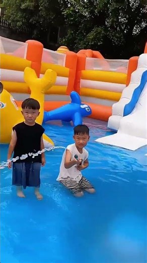 Kids Go Wild for This Inflatable Water Trampoline Slide! 🌊✨ (Fully Customizable!)