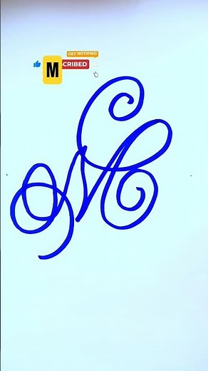 How to write M letter in calligraphy style #calligraphy #ytshorts #calligrphylearning