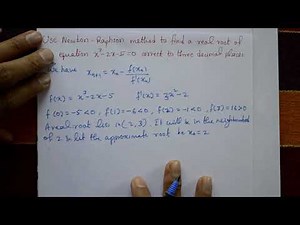 Advanced calculus & numerical method Newton Raphson method using polynomial equation example(PART-1)